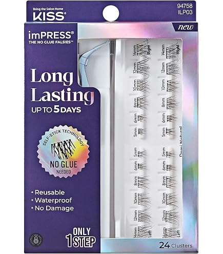Amazon.com: Kiss Ever-Ez Trio Lashes Medium Combo (6 Pack